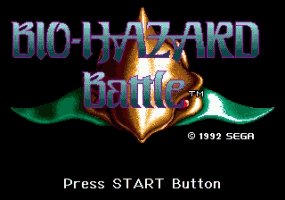 Bio-Hazard Battle Title Screen